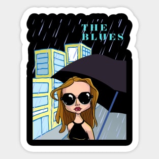 The blues Sticker